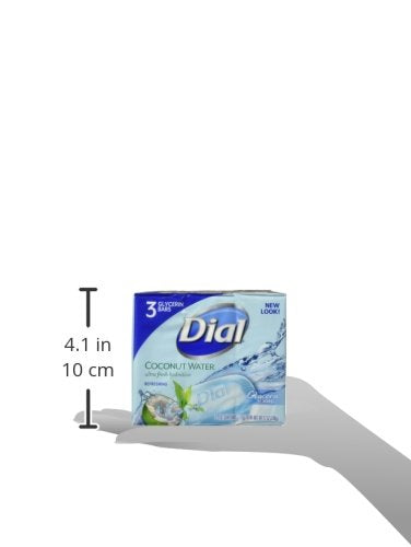 Image 3 of Dial Skin Care Bar Soap, Coconut Water, 4 Ounce (Pack of 3)