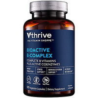 Thumbnail for Image 1 of Default Title for the product Vthrive Bioactive B-Complex - Vitamin B + Active Coenzymes for Energy Production (120 Vegetable Capsules)