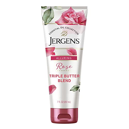 Image 4 of Rose / 7 Fl Oz (Pack of 1) for the product Jergens Hand & Body Lotion for Dry Skin