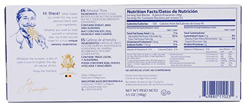 Image 2 of Jules Destrooper Almond Thins, Non-GMO, Kosher Dairy - 3.5 Oz, Pack of 12