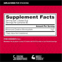 Thumbnail for Image 2 of BSN Micronized Creatine Monohydrate Powder, 5g per Serving, 60 Servings