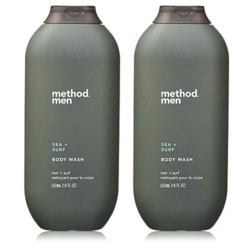 Image 1 of Sea + Surf / 18 Fl Oz (Pack of 2) for the product Method Men Body Wash Sea and Surf, 18 Ounce, 2 Pack