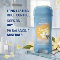 Thumbnail for Image 2 of Secret Antiperspirant Deodorant for Women, Cozy Vanilla Scent, 2.6 oz