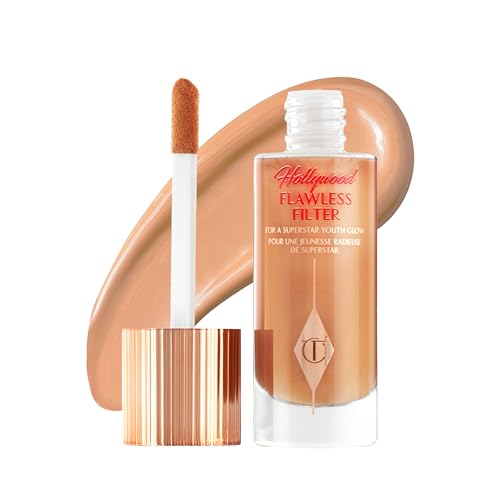 Image 2 of 6 Dark Tan - Warm amber shade for tan to deep skin tones for the product Charlotte Tilbury Hollywood Flawless Filter
