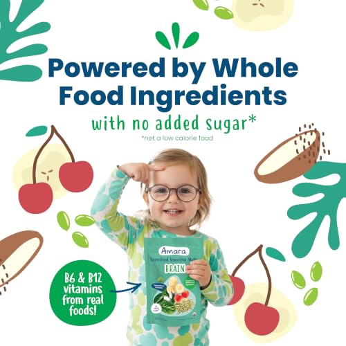 Image 5 of Amara Organic Sweet Greens & Banana Brain Blend Superfood Smoothie Melts