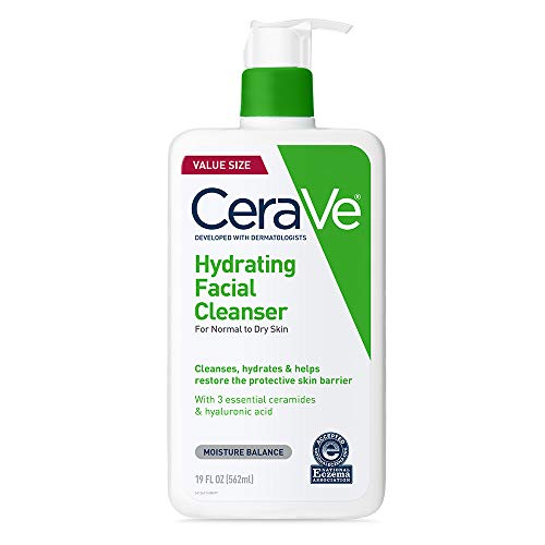 Image 4 of 19 Ounce (Pack of 1) for the product CeraVe Hydrating Cleanser with Hyaluronic Acid Gentle Face Cleanser