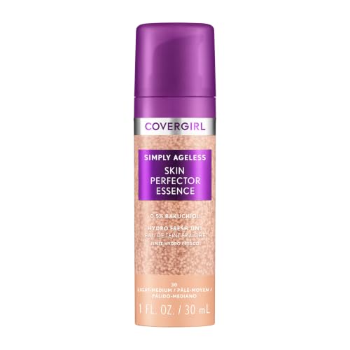 Image 1 of 30 Light-Medium / 1 Fl Oz (Pack of 1) for the product Covergirl Simply Ageless Skin Perfector Essence Foundation