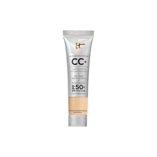 Image 1 of 12W Medium (medium with neutral yellow undertones) for the product IT Cosmetics Mini CC+ Cream with SPF 50+ Full Coverage Natural Foundation