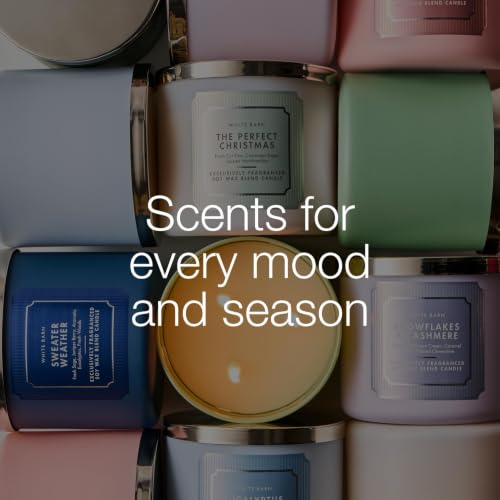 Image 6 of Bath & Body Works 3-Wick Candle, Snowflakes & Cashmere Scent