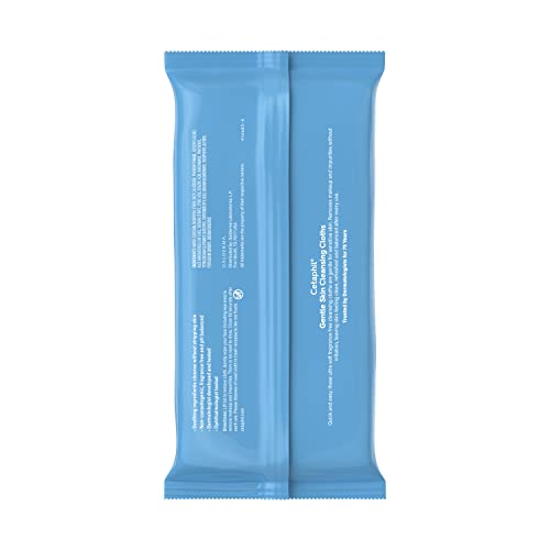 Image 2 of Cetaphil Cleansing Face & Body Wipes, Fragrance Free, 25ct, 3-Pack
