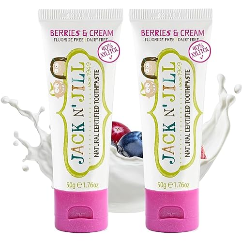 Image 2 of 1.76 Ounce (Pack of 2) for the product JACK N' JILL Kids Toothpaste Fluoride Free