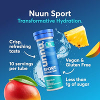 Thumbnail for Image 2 of Nuun Sport Electrolyte Tablets, Tropical Flavor, GF & Vegan, 8 Pack