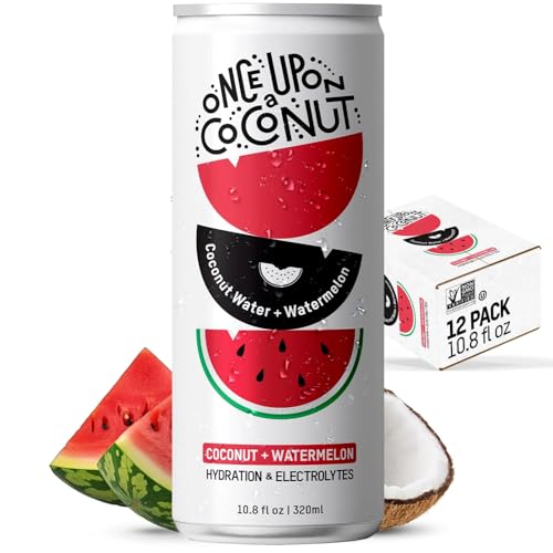 Image 1 of Default Title for the product ONCE UPON A COCONUT Premium Watermelon Coconut Water - 10.8 Fl Oz (Pack of 12)