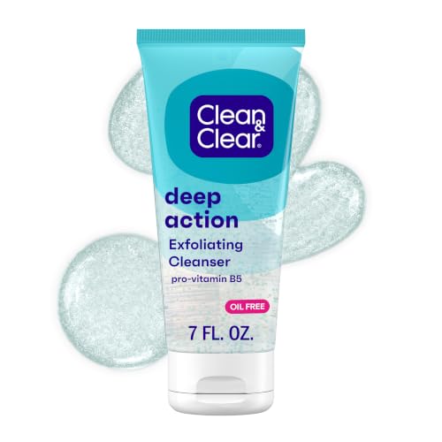 Image 1 of Natural / 7 Fl Oz (Pack of 1) for the product Clean & Clear Oil-Free Deep Action Exfoliating Facial Cleanser