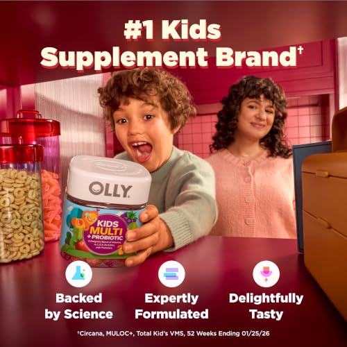 Image 6 of OLLY Kids Multi & Probiotic Gummy, Digestive Support - 120 Count Pouch