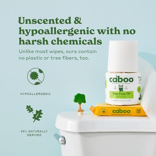 Image 4 of Caboo Flushable Wipes 3 Pack + Pet Wipes 2 Pack Bundle