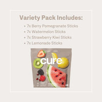 Thumbnail for Image 3 of Cure Hydration Electrolyte Drink Powder Classic Variety Pack 28 Packets