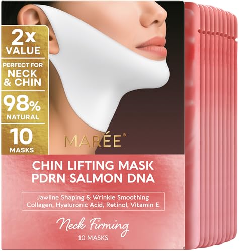 Image 1 of Default Title for the product MAREE PDRN Salmon DNA Chin Lifting Mask 10 Ct