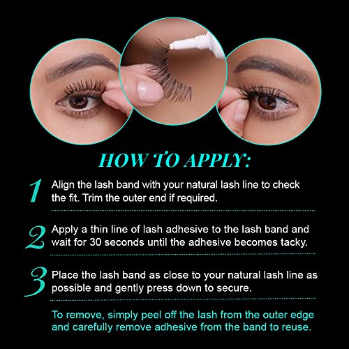 Image 5 of Ardell Natural Lashes False Eyelashes Scanties Black 4 Pack