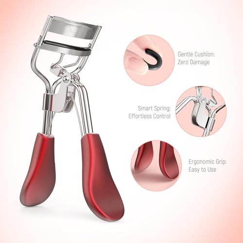 Image 5 of Kaasage Eyelash Curler, Professional Stainless Steel Makeup Eyelash Tool