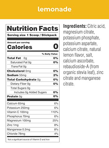 Image 2 of Ultima Replenisher New Formula Lemonade (20 Count Stickpacks) Net WT. 2.5 OZ
