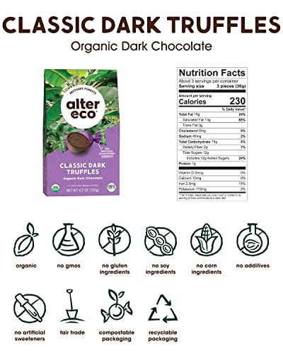 Image 2 of Alter Eco Classic Dark Chocolate Truffles 40 Truffles