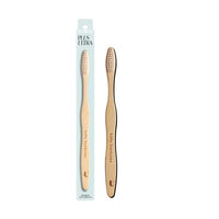 Thumbnail for Image 1 of Default Title for the product Plus Ultra Bamboo Toothbrush - BPA Free Soft Bristle for Adults