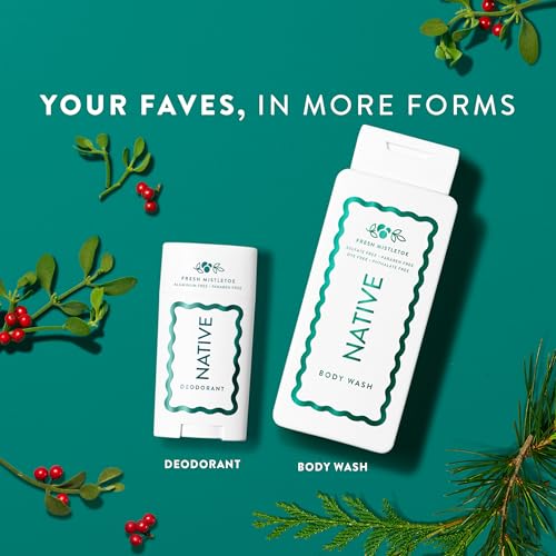 Image 6 of Native Deodorant Holiday Edition Fresh Mistletoe Scent 2.65 Ounce Pack of 12