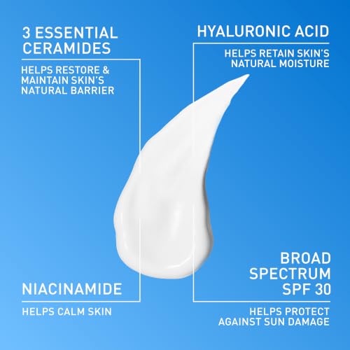 Image 4 of CeraVe AM Daily Facial Moisturizer with SPF 30, Face Sunscreen, 3oz