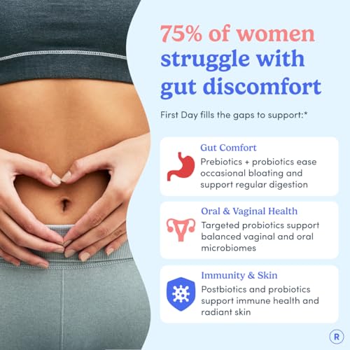Image 2 of FIRST DAY Probiotic Gummies for Women, 3-in-1 Prebiotic + Postbiotic, 60ct