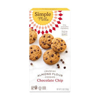 Thumbnail for Image 1 of Default Title for the product Simple Mills Crunchy Almond Flour Cookies, Chocolate Chip, 5.5oz