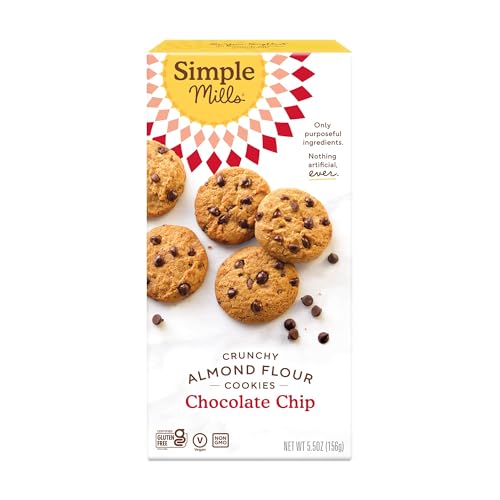 Image 1 of Default Title for the product Simple Mills Crunchy Almond Flour Cookies, Chocolate Chip, 5.5oz