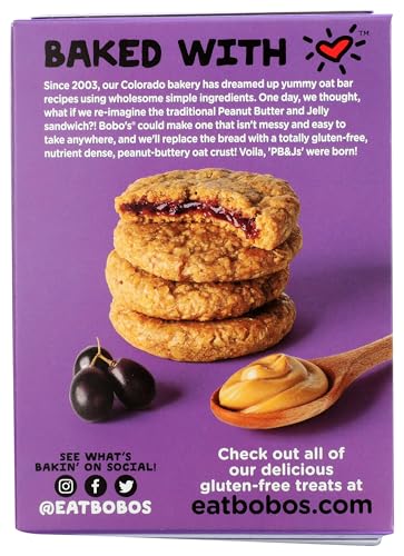 Image 3 of Bobo's Oat Bars Peanut Butter and Jelly Grape Jam 4 Count, 8.4 Ounce