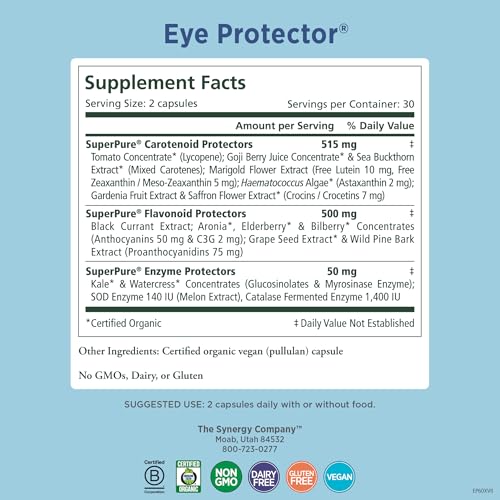 Image 2 of PURE SYNERGY Eye Protector Eye Health Supplement (60 Capsules)