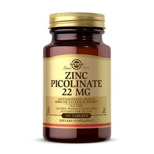 Solgar Zinc Picolinate 22 mg 100 Tabs