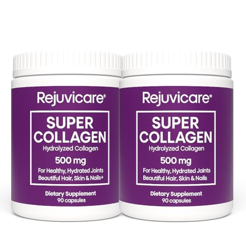 Image 1 of Default Title for the product Rejuvicare Super Collagen 500 mg, 180 Capsules, 2 Pack