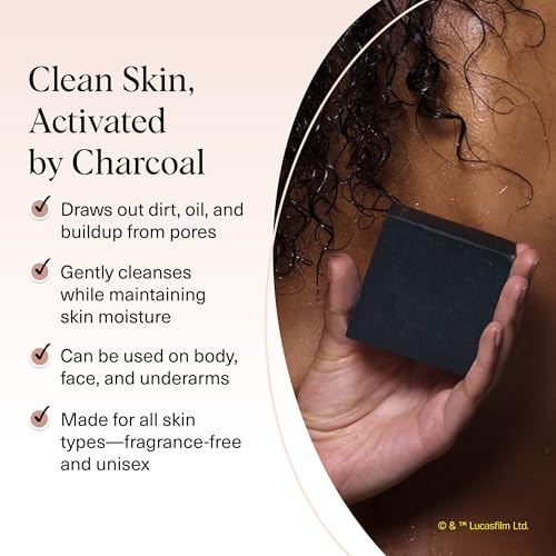 Image 3 of Kitsch Darth Charcoal Soap Bar for Men and Women – 4 oz