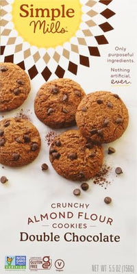 Thumbnail for Image 4 of Simple Mills Almond Flour Crunchy Cookies, Double Chocolate Chip, 5.5 Ounce (Pack of 2)