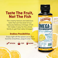Thumbnail for Image 4 of Barlean's Lemon Creme Omega-3 Fish Oil Liquid, 8oz