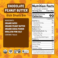 Thumbnail for Image 2 of Skout Organic Chocolate Peanut Butter Kids Snack Bars (18 Pack)