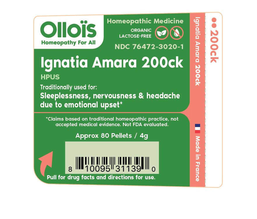 Image 2 of OLLOIS Ignatia Amara 200CK Organic Homeopathic Medicine - 1 Pack