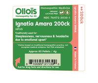 Thumbnail for Image 2 of OLLOIS Ignatia Amara 200CK Organic Homeopathic Medicine - 1 Pack