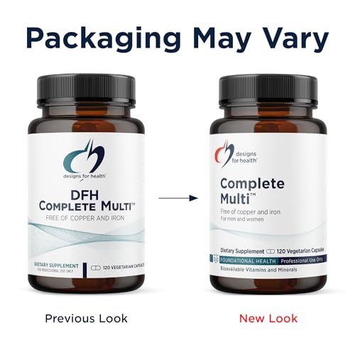 Image 4 of Designs for Health Complete Multi, Folate Mineral Supplement, 120 Capsules