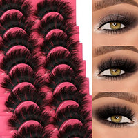 Thumbnail for Image 3 of Winifred Eyelashes Mink Lashes Dramatic Full Volume False Eyelashes 6D Faux Mink Eye Lash 18mm Long Lashes Pack 8 Pairs