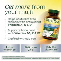 Thumbnail for Image 7 of MegaFood Advanced Multivitamin for Men, Doctor Formulated, 60 Tablets