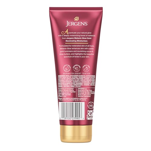 Image 2 of Jergens Melanin Glow Illuminating Moisturizer, Gold, 7 Fl Oz (Pack of 5)