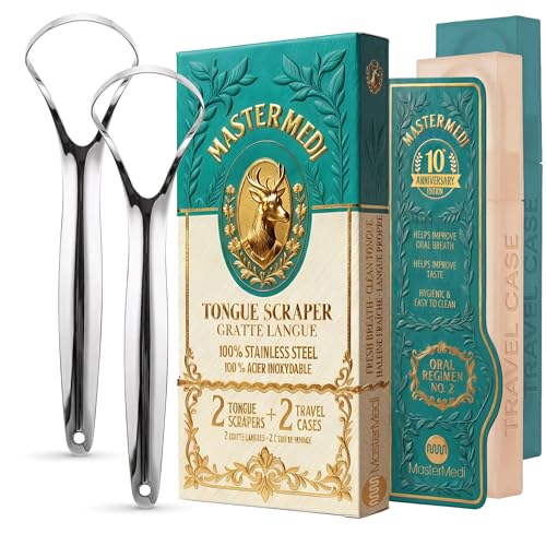 Image 5 of 2 Count (Pack of 1) for the product MasterMedi Tongue Scraper