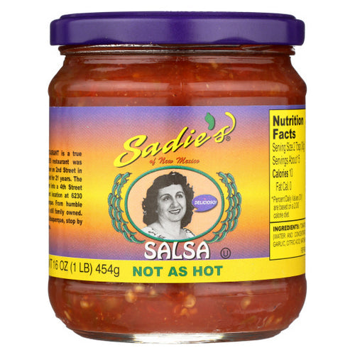 Sadie Not As Hot Salsa 16 Oz