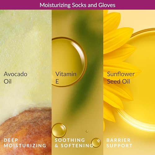 Image 5 of Epielle Moisturizing Hand & Foot Masks, 6 Gloves & 6 Socks