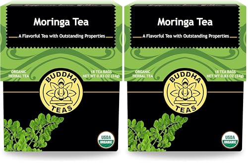 Image 1 of Default Title for the product Buddha Teas Moringa Tea 18 Tea Bags Pack of 2